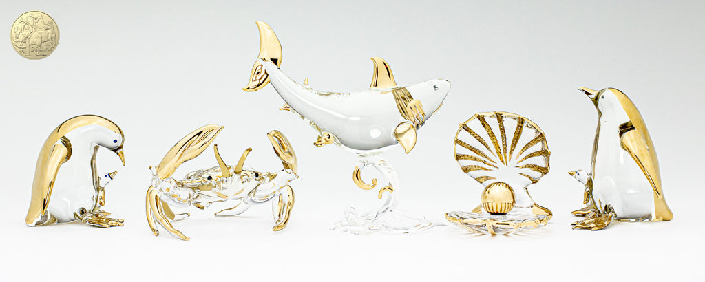 Gold + Glass - Aquatic Animals