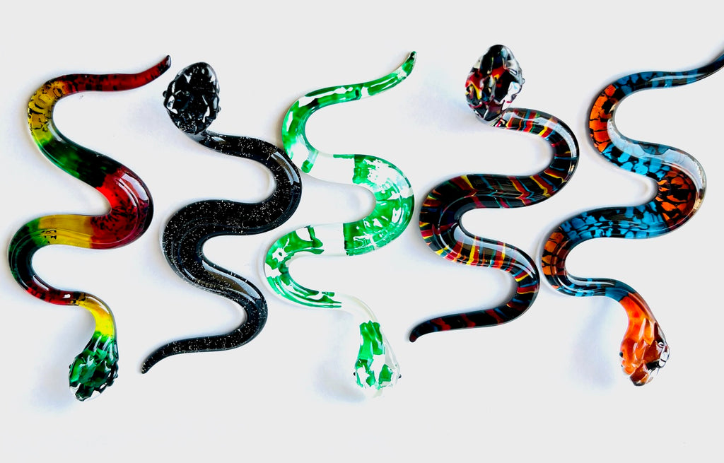 Coloured Glass  - Snakes